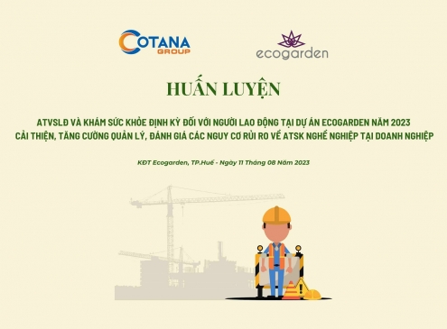 Công tác ATLĐ trên công trường xây dựng NOXH tại Ecogarden